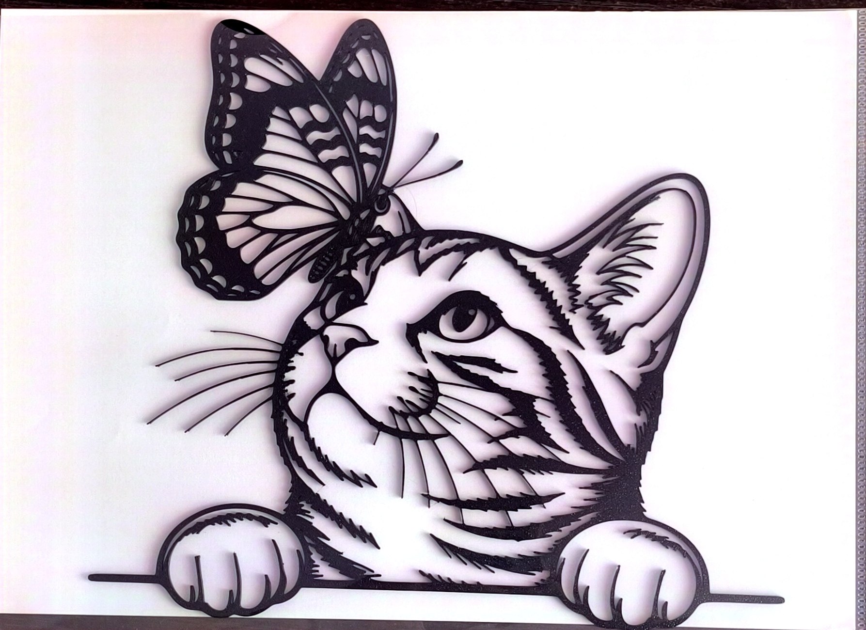 Decoración de pared personalizada con perfil de rostro