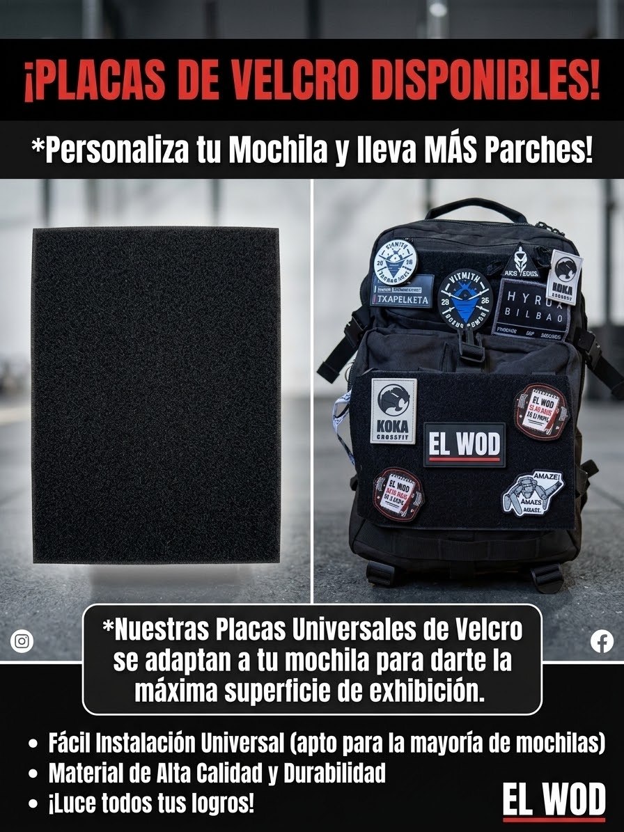 Placas personalizadas de velcro